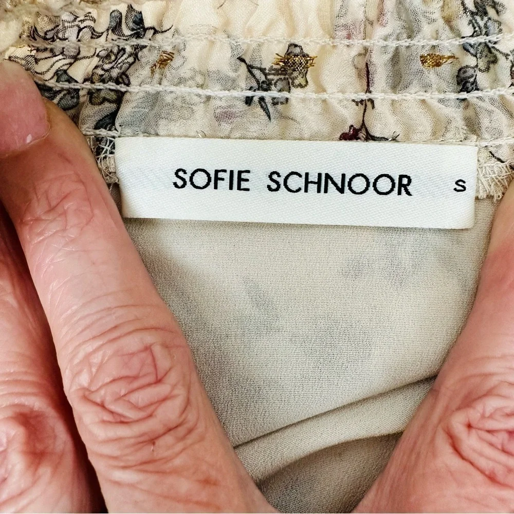 Sofie Schnoor - Floral Print Ruffle Skirt - Size Small